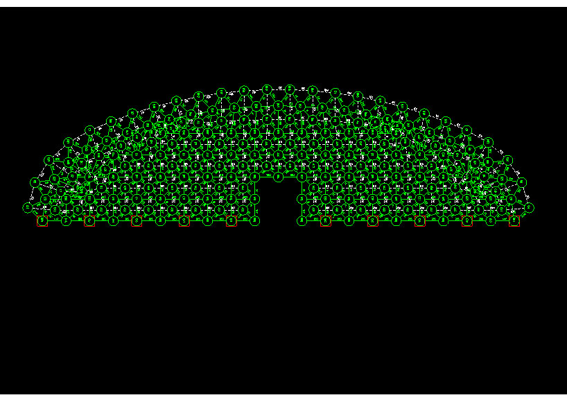 阿城锡林浩特91跨，1000米长干煤棚网架设计