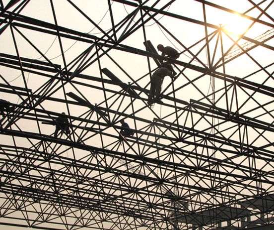 阿城厂房网架安装